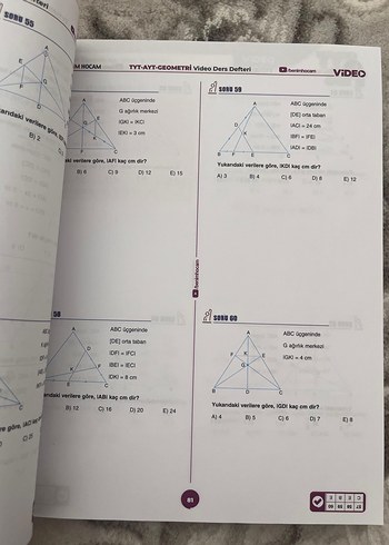 2021 Benim Hocam TYT-AYT Geometri Video Ders Defteri - Görsel 3