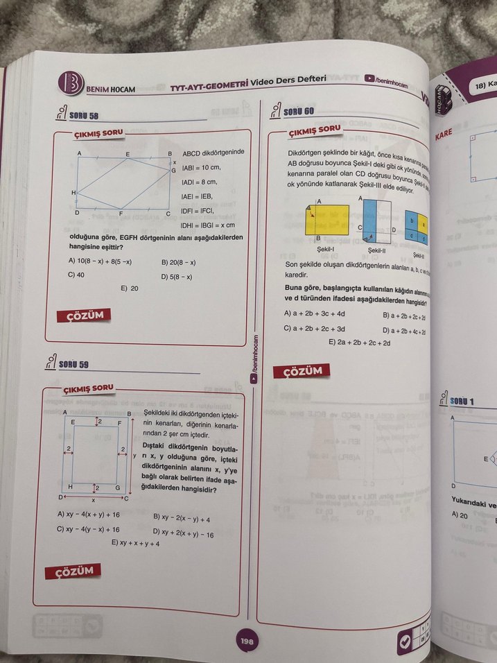 2021 Benim Hocam TYT-AYT Geometri Video Ders Defteri - Görsel 5