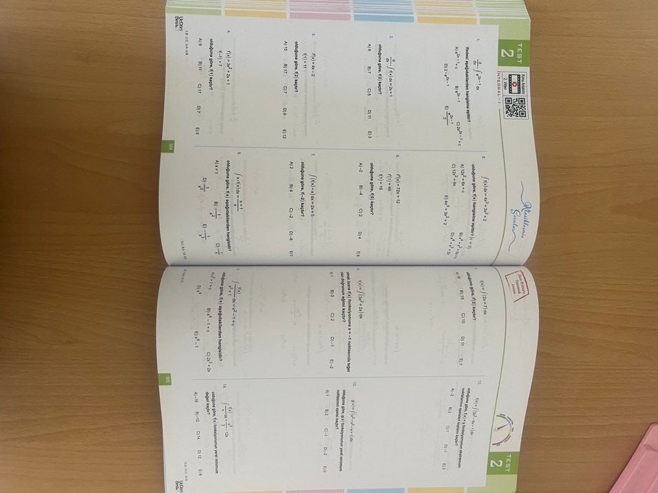 AYT Matematik Soru Bankası Konu Anlatımlı ÜÇDÖRTBEŞ YAYINLARI - Görsel 5