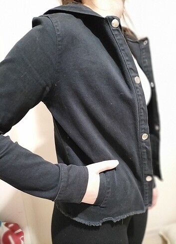 s Beden siyah Renk #kotceket#siyah#denim