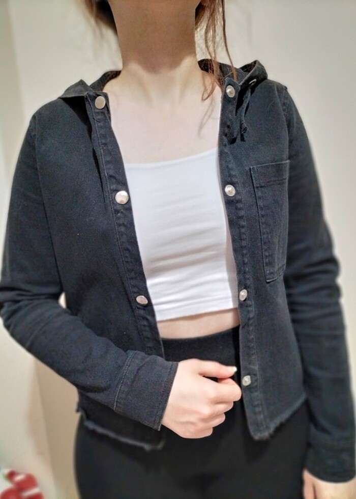 #kotceket#siyah#denim - Görsel 2