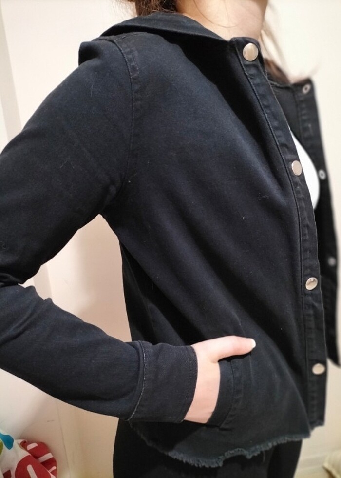 #kotceket#siyah#denim - Görsel 3