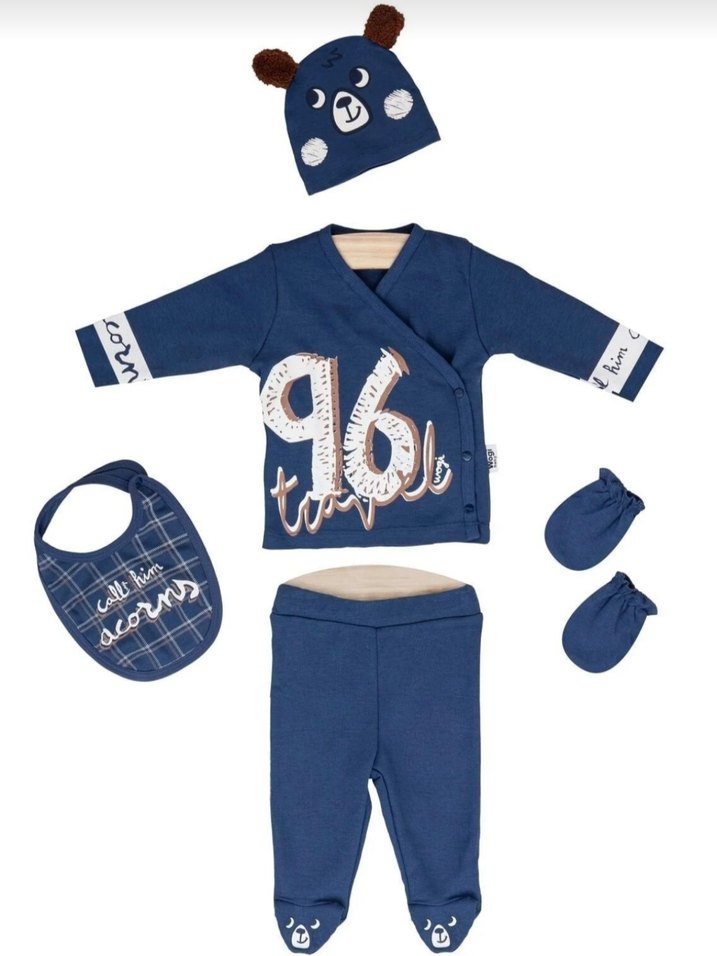 Erkek Bebek Lacivert Hastane Seti - Görsel 2