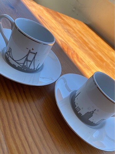 İstanbul temalı 2 li kahve fincan takımı