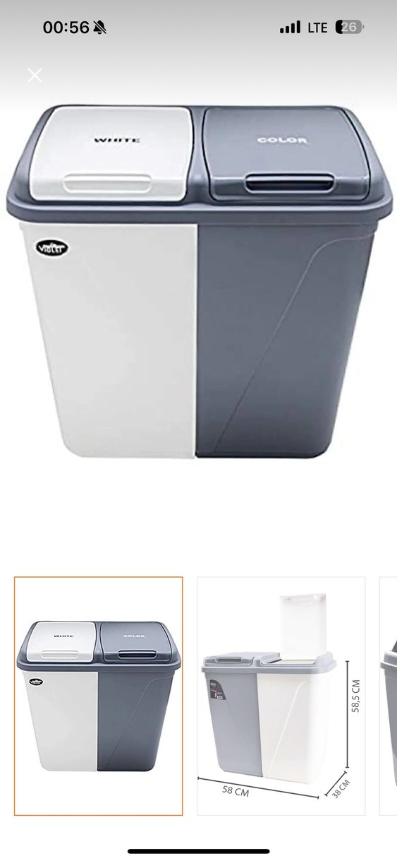 Gri ve Beyaz Çift Bölmeli - Görsel 3