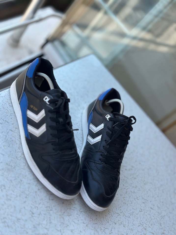 Hummel Lacivert Spor Ayakkabı Velcro Detaylı - Görsel 2