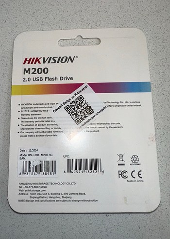 Hikvision M200 8GB USB 2.0 Flash Bellek - Görsel 2