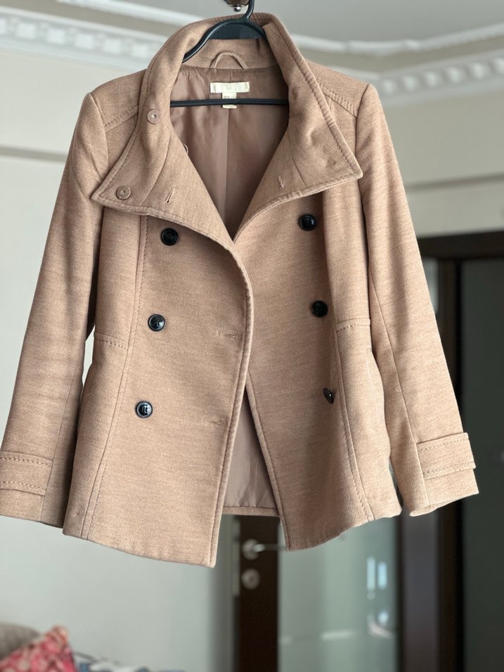 H&M Kadın Kaşe Kaban - Görsel 5