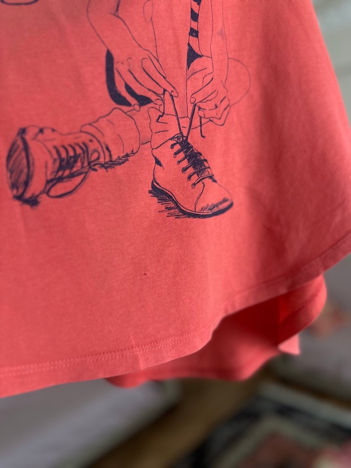 Nar Çiçeği Baskılı Atlet - Görsel 5