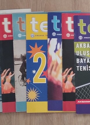 Tenis Dergileri ve Tenis Kitabı ( 36 adet dergi ve 1 adet kitap