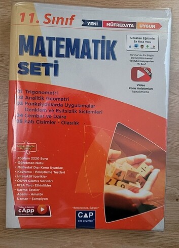 Matematik 11. Sınıf/Çap Yayınları Seti(Anadolu/ Fen Lisesi)