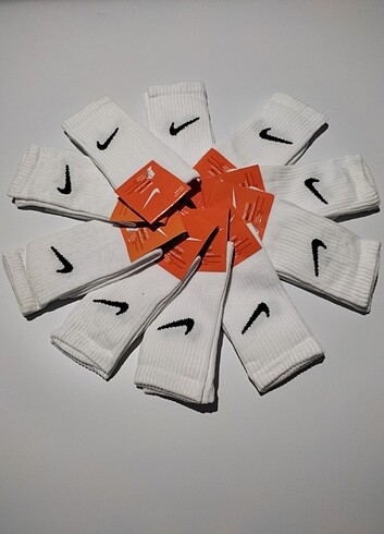 6 çift Nike tenis model çorap kutusuz 