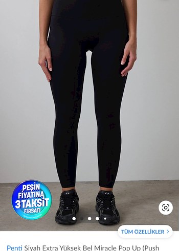 Penti Penti Siyah Yüksek Bel Spor Tayt