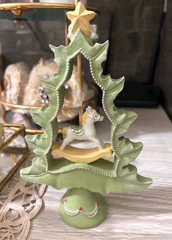 Yeşil Yılbaşı Atlı Karınca Figürü - Görsel 2