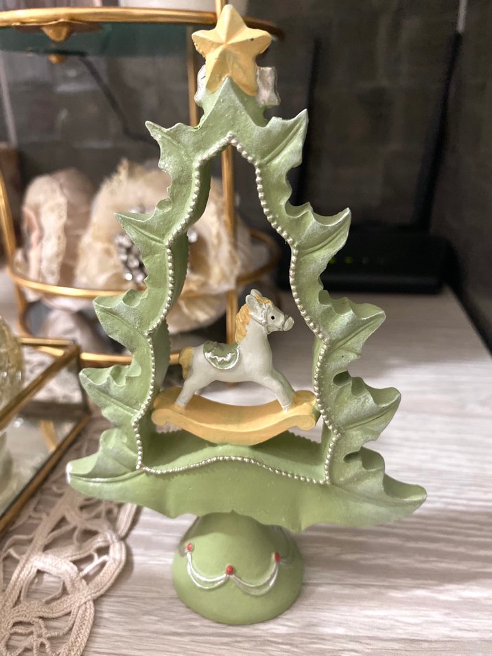 Yeşil Yılbaşı Atlı Karınca Figürü - Görsel 2