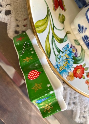 Renkli Geyik Desenli  Tabak Sunumluk - Görsel 3