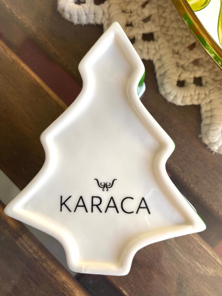 Renkli Geyik Desenli  Tabak Sunumluk - Görsel 5