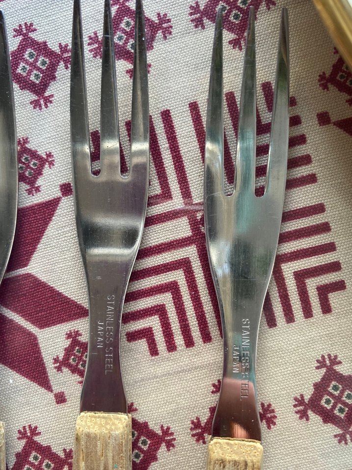 Ahşap Saplı Metal Çatal Seti - Görsel 4