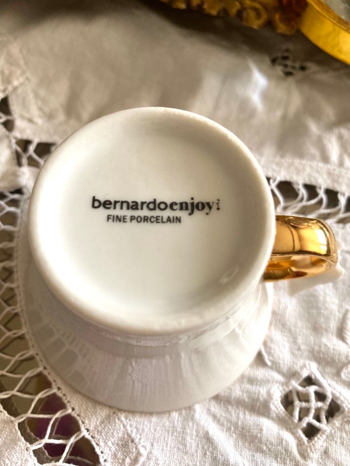 Porselen Beyaz  Kelebekli Fincan - Görsel 5