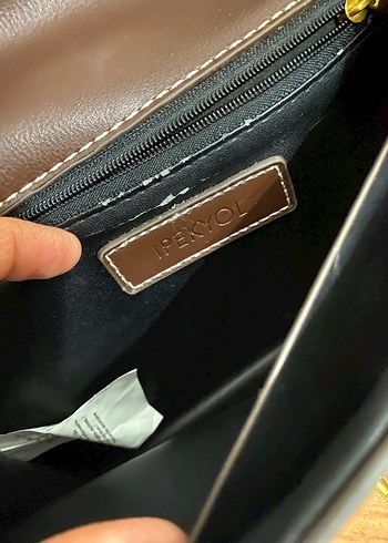 Kahverengi Süet Tokalı Kadın Çanta - Görsel 4