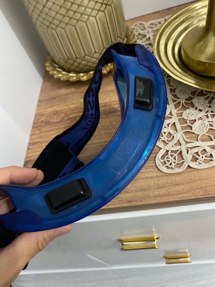 Mavi Şeffaf Kayak Gözlüğü - Görsel 4