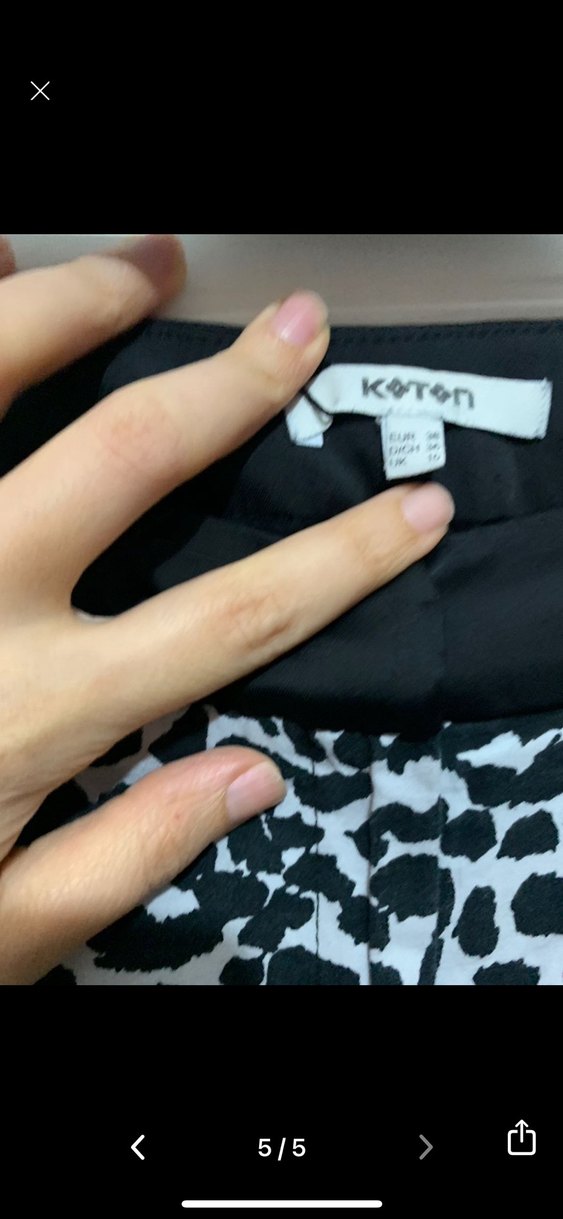 Kemerli Leopar Desenli Mini Şort - Görsel 2