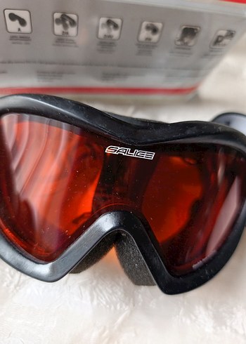 Kırmızı Erkek Kadın Kayak Gözlüğü, Tokalı, Minimalist - Görsel 10