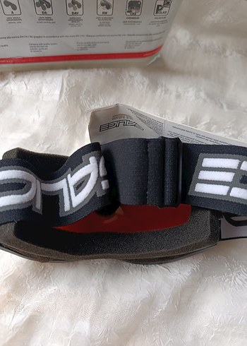 Kırmızı Erkek Kadın Kayak Gözlüğü, Tokalı, Minimalist - Görsel 5