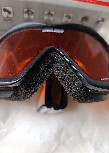 Kırmızı Erkek Kadın Kayak Gözlüğü, Tokalı, Minimalist - Görsel 2