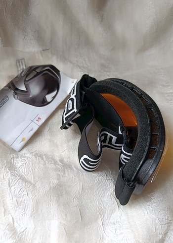 Siyah Erkek Kadın Kayak Gözlüğü, Kayışlı - Görsel 2