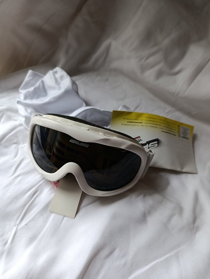 Beyaz Minimalist Erkek Kadın Kayak Gözlüğü - Görsel 2