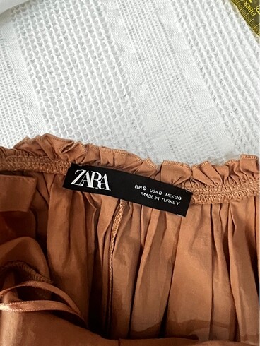 s Beden kahverengi Renk Zara elbise