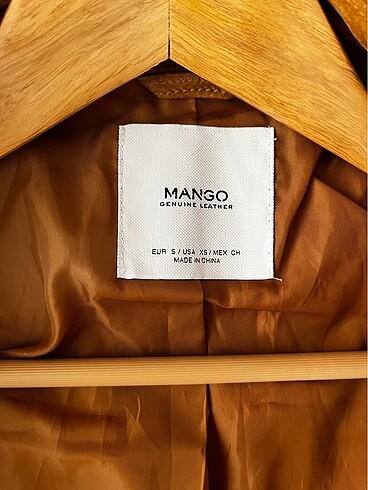 s Beden Mango süet ceket