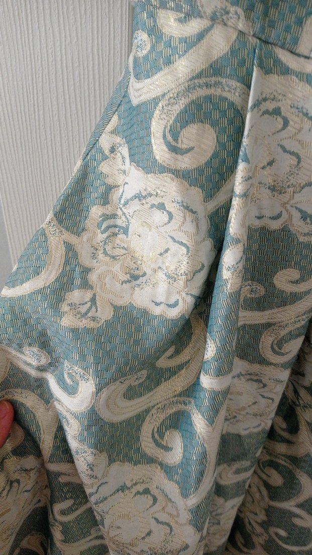 Vintage Desenli Midi Elbise - Görsel 2