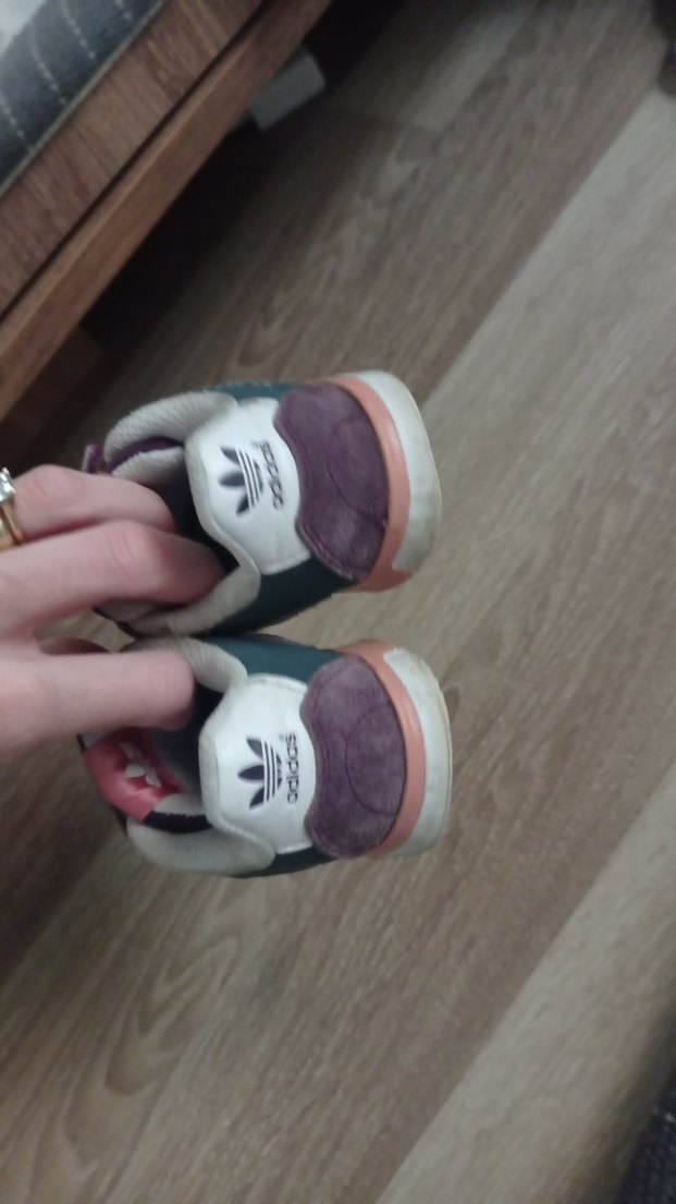 Kız Çocuk Mor Cırt Cırtlı Spor Ayakkabı - Görsel 4