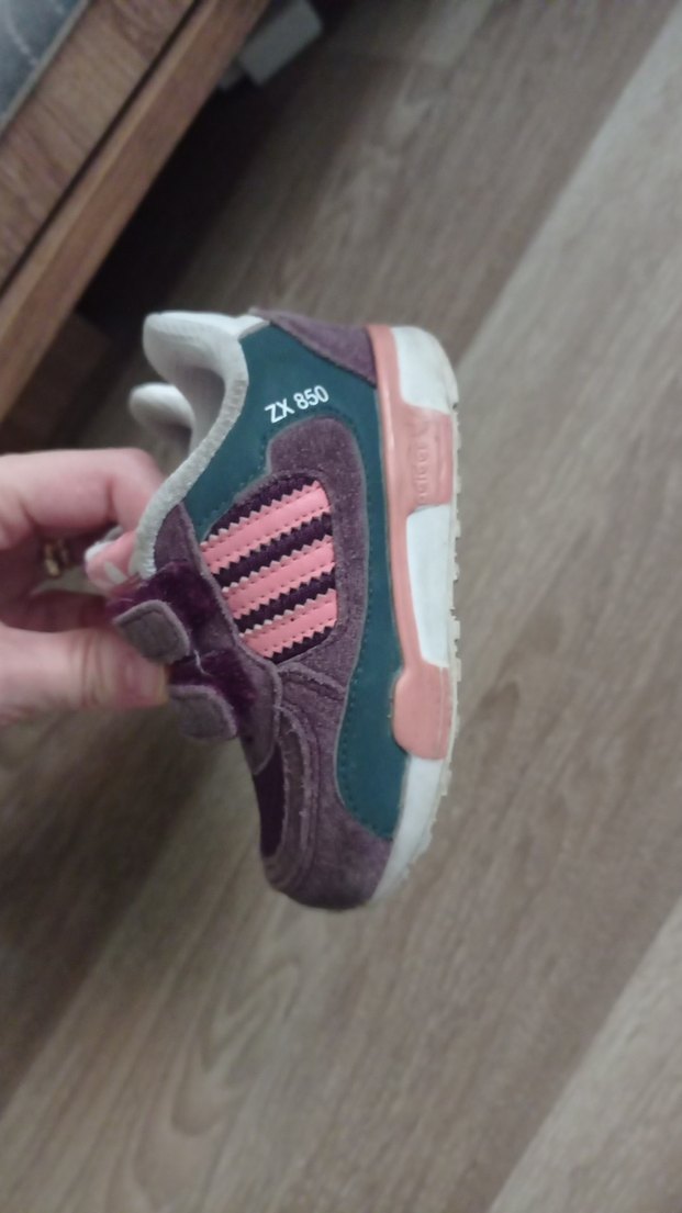 Kız Çocuk Mor Cırt Cırtlı Spor Ayakkabı - Görsel 3