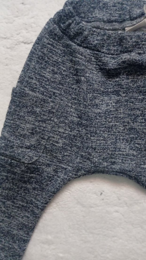 Gri Erkek Çocuk Örgü Rahat Kesim Pantolon - Görsel 2