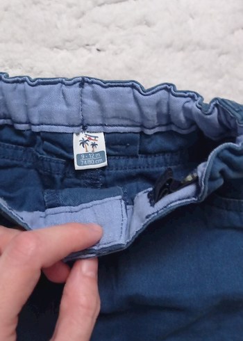 Erkek Çocuk Lacivert Düğmeli Kot Şort - Görsel 3