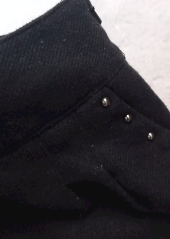 Siyah, Düz, Vücuda Oturan kışlık şort - Görsel 2