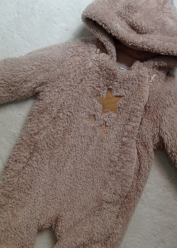 Krem Renkli Peluş Bebek Tulum - Görsel 3