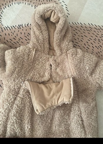 Krem Renkli Peluş Bebek Tulum - Görsel 6