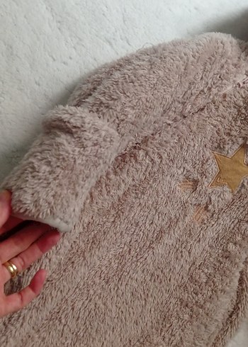 Krem Renkli Peluş Bebek Tulum - Görsel 4