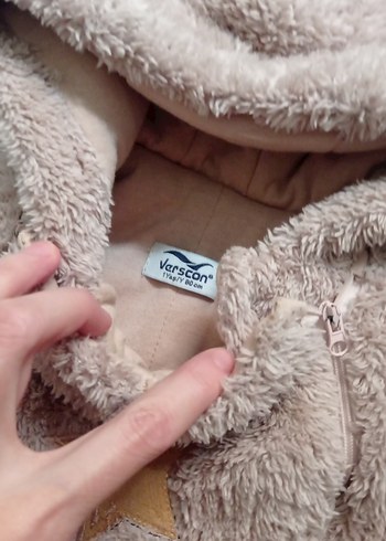 Krem Renkli Peluş Bebek Tulum - Görsel 5