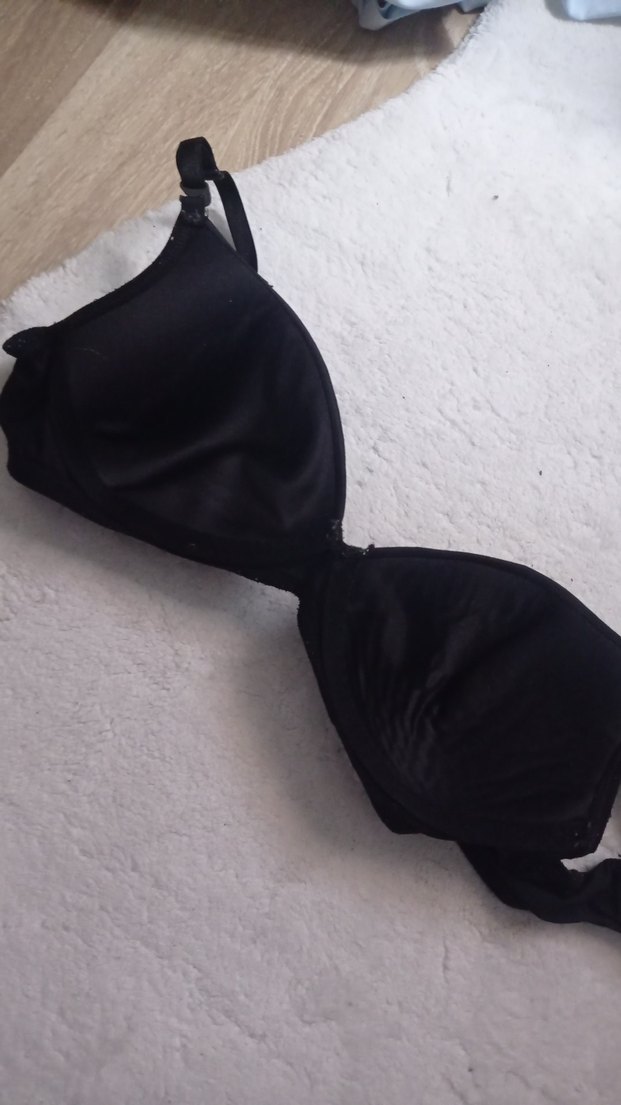 Siyah Minimalist Goth Sütyen - Görsel 3