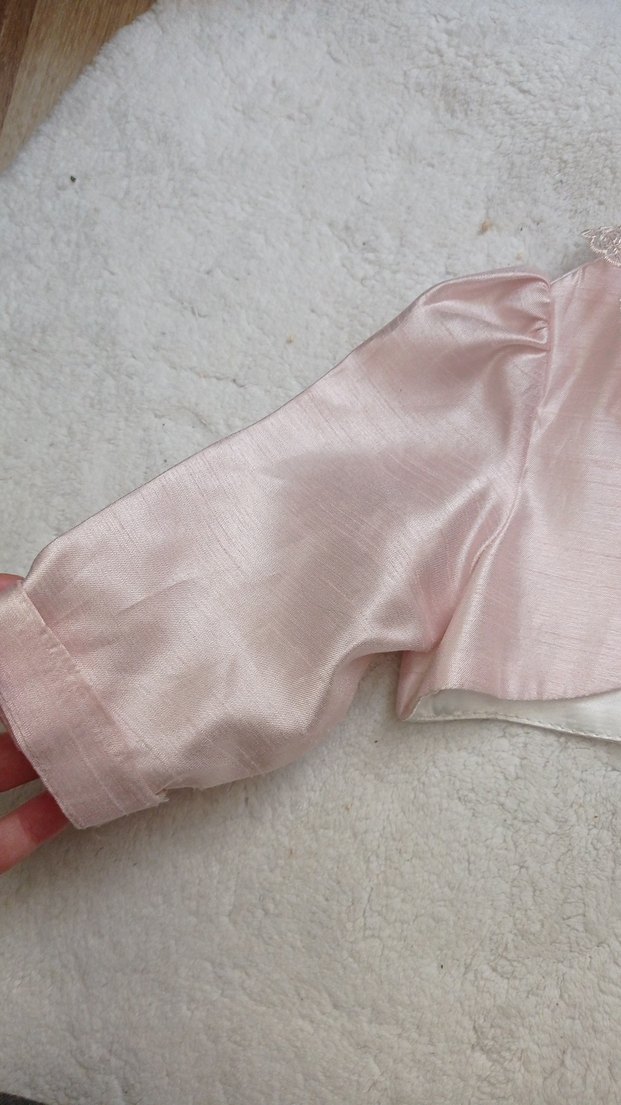 Kız Çocuk Dantelli Pembe Bolero - Görsel 3