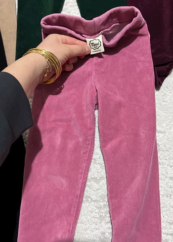 Kız Çocuk Kadife Taytlar - Çok Renkli - Görsel 2