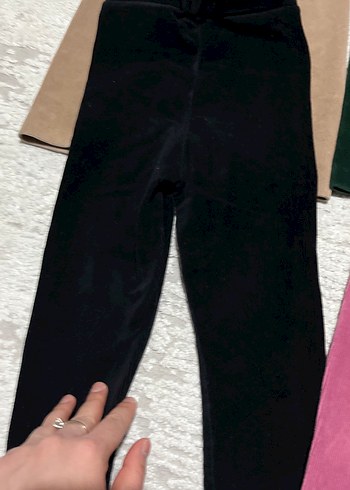 Kız Çocuk Kadife Taytlar - Çok Renkli - Görsel 3