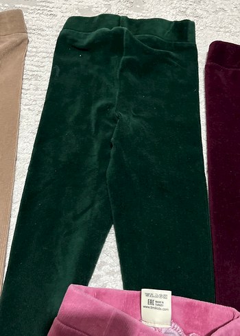 Kız Çocuk Kadife Taytlar - Çok Renkli - Görsel 5