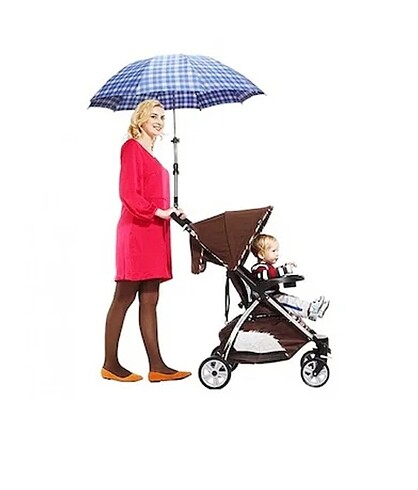 Bebek arabası şemsiye tutma aparatı