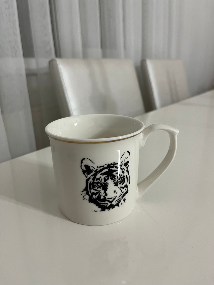 Zebra Desenli Beyaz Kupa - Görsel 4